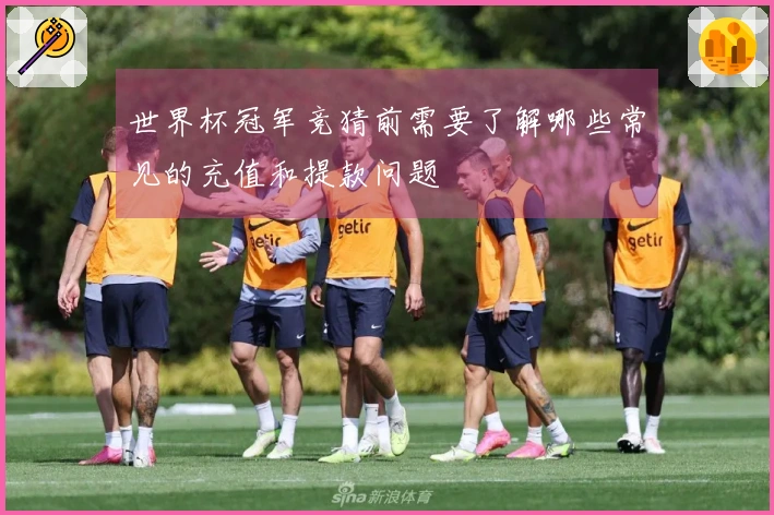 世界杯冠军竞猜前需要了解哪些常见的充值和提款问题